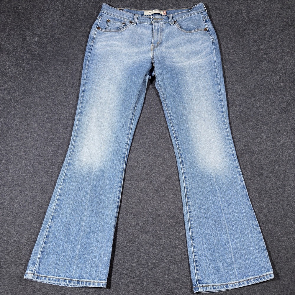 Levi's 515 Bootcut Jeans Women's Size 4S Medium Wash Denim Stretch Cotton Faded